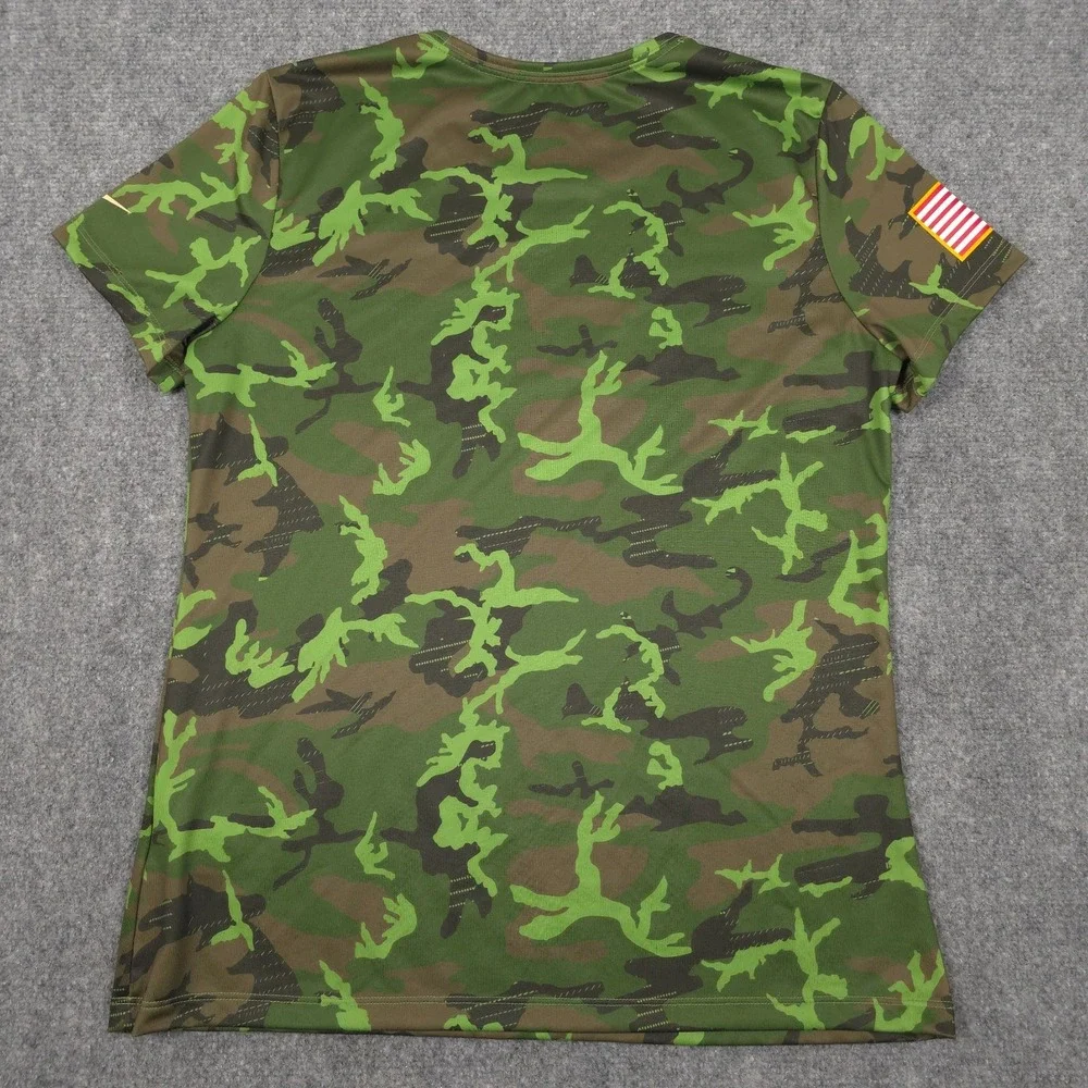 Nike Salute to Service Shirt Womens M Camo Purdue Boilermakers NCAA USA Flag